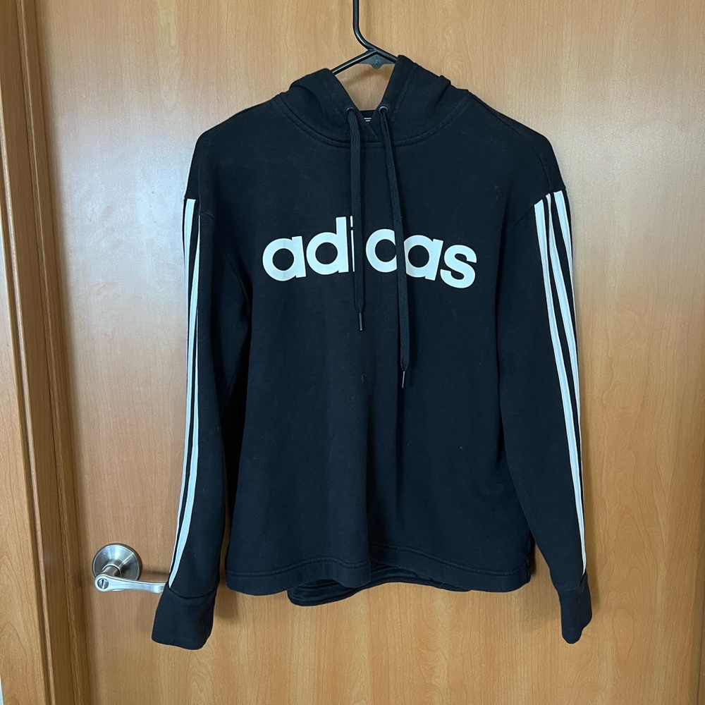 Adidas 3-Stripes Hoodie in Black